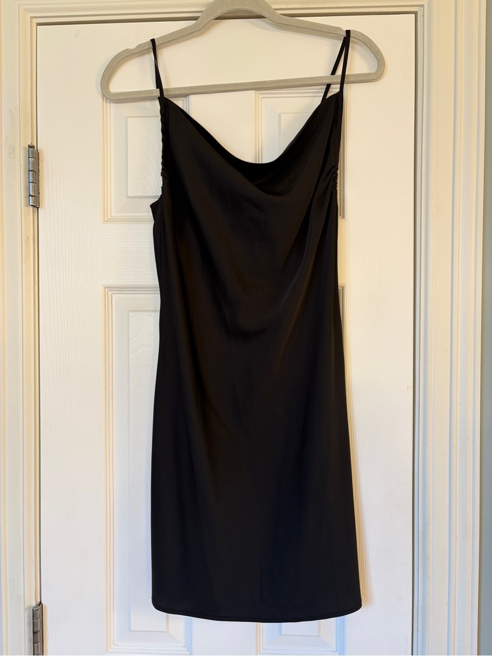 Forever 21 Black Cowl Neck Slip Mini Dress
